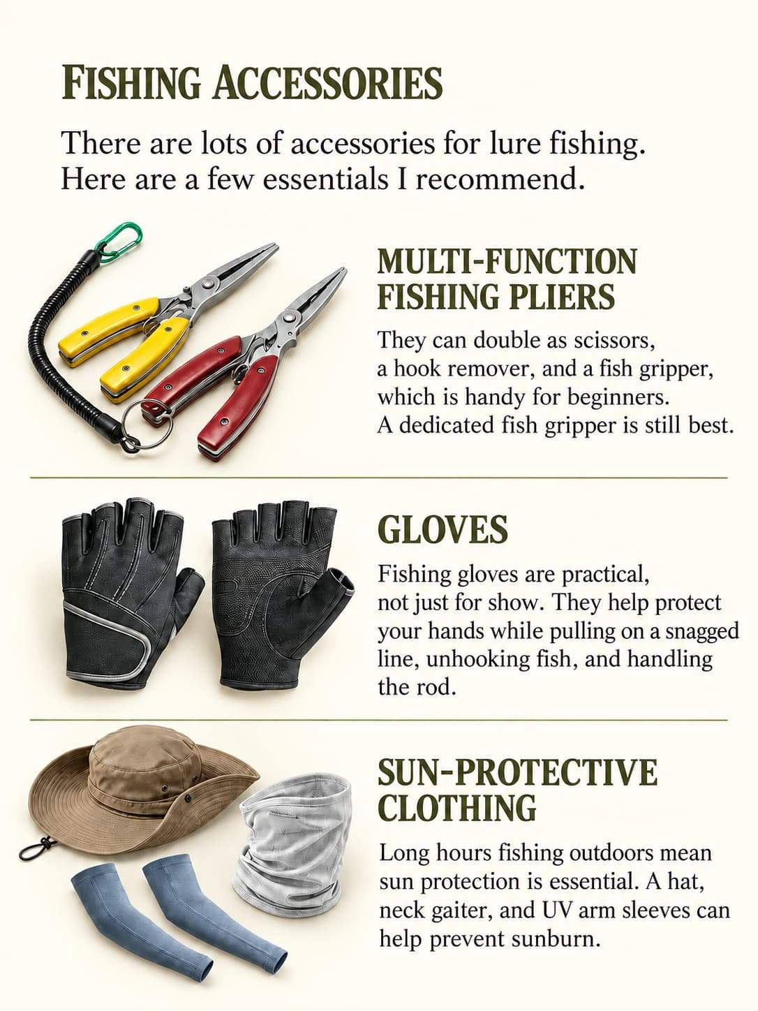 1. essential fishing accessories for lure fishing 9