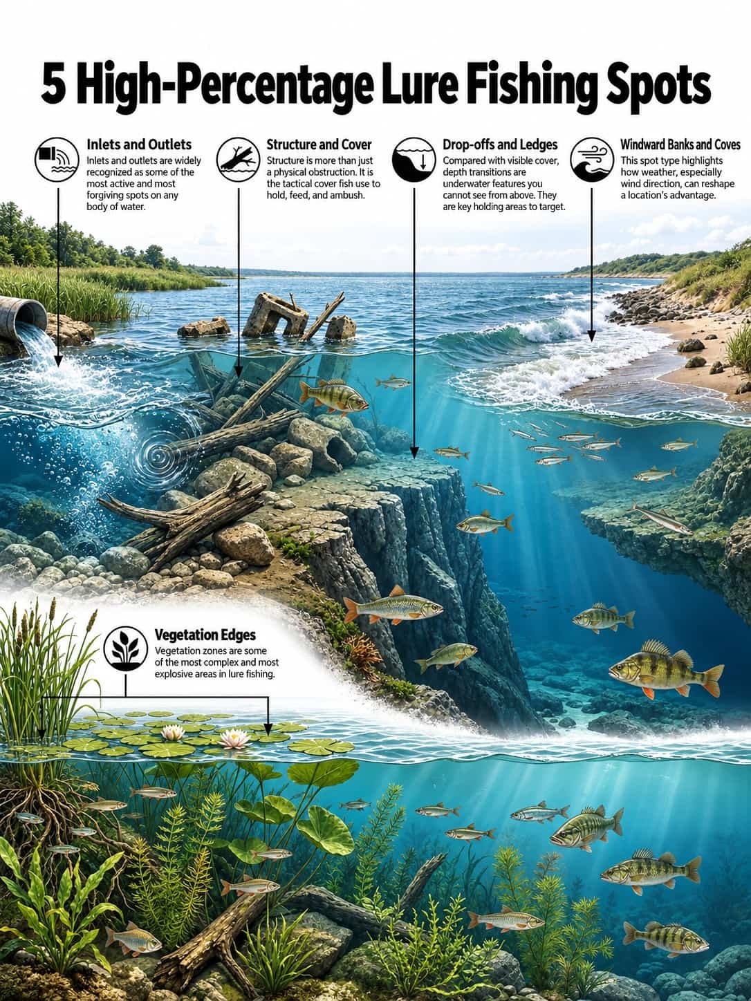 5 high percentage lure fishing spots 1