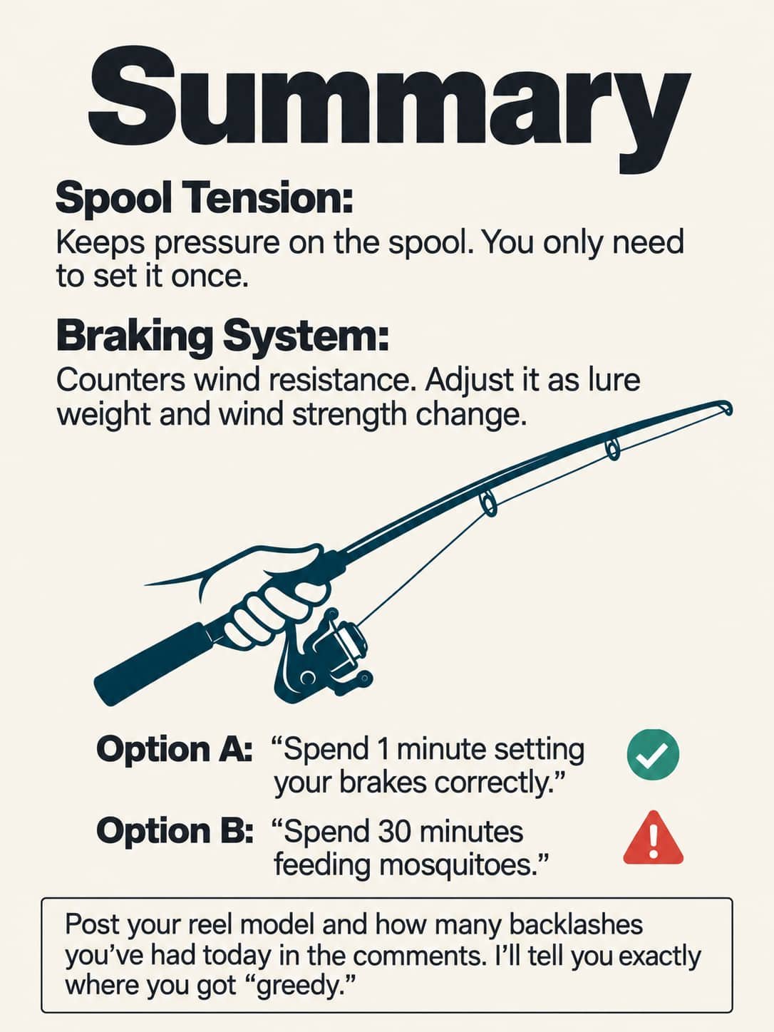 baitcaster brake settings summary 7