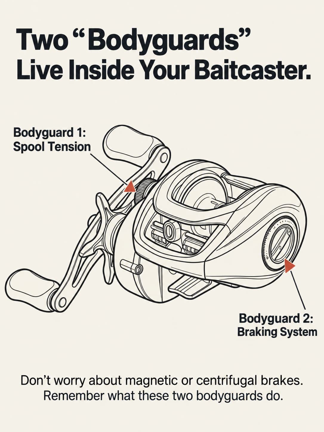 baitcaster spool tension and braking system 3