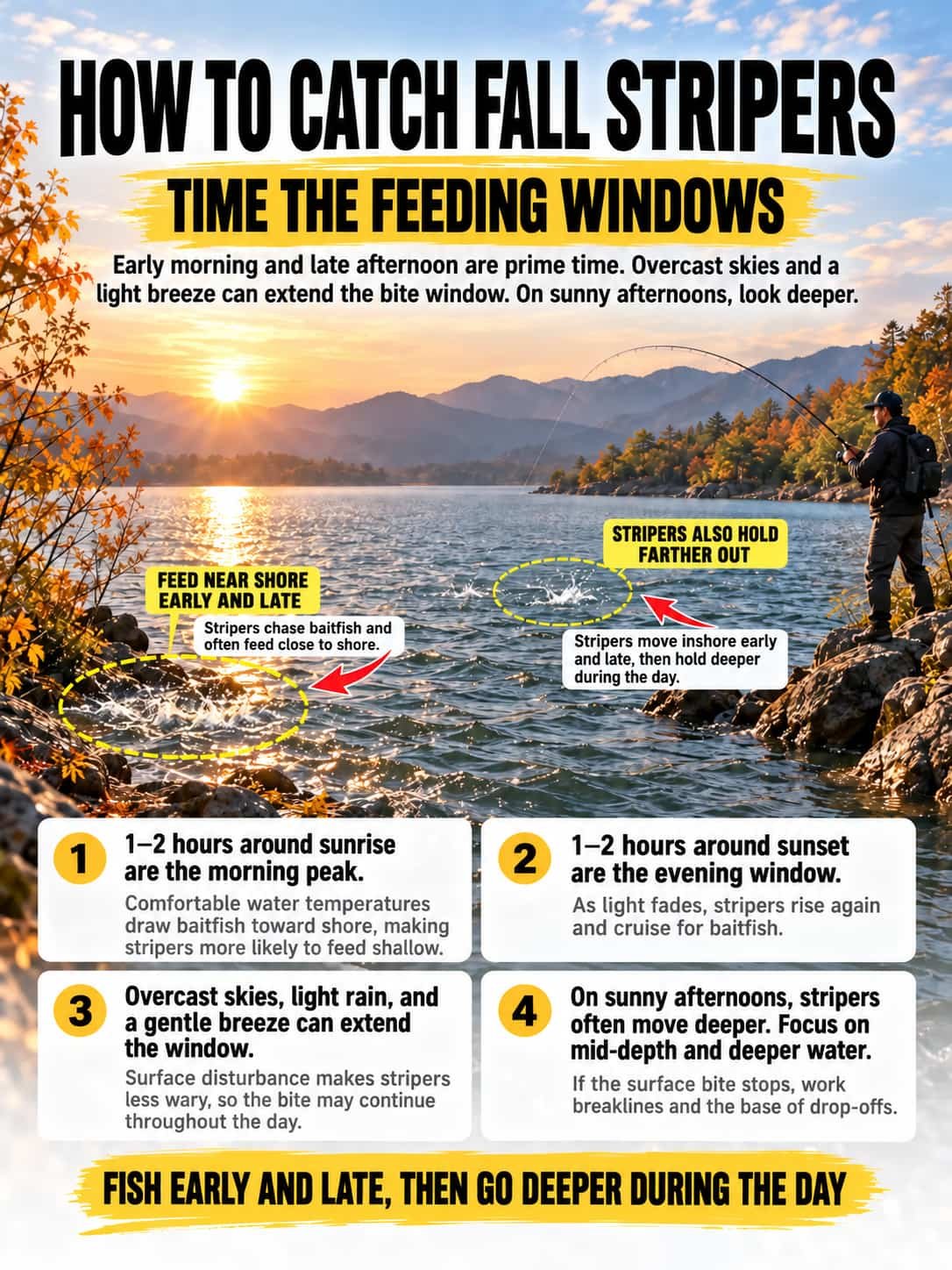 best time to catch striped bass in fall 2