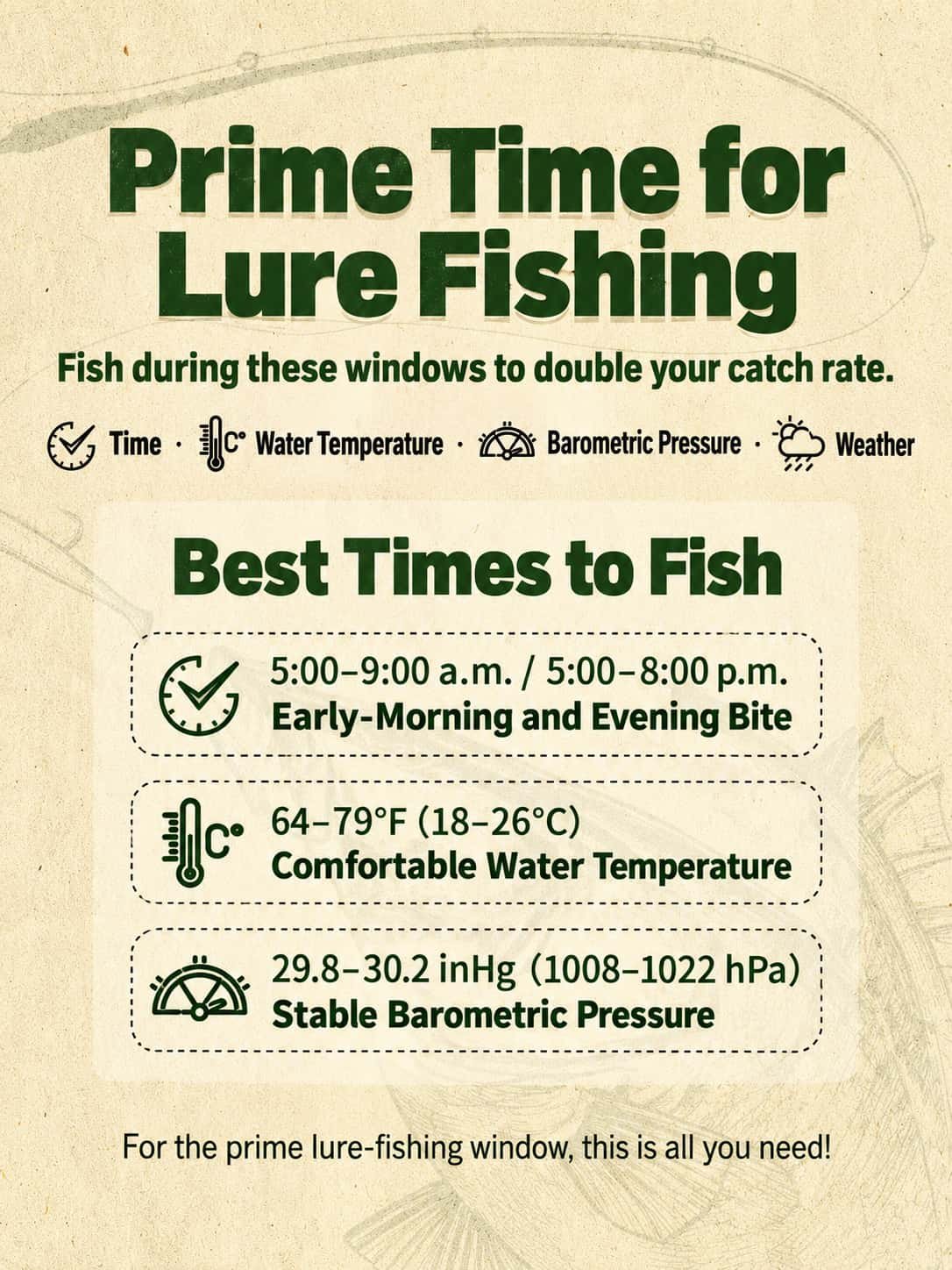 best time to fish with lures 1