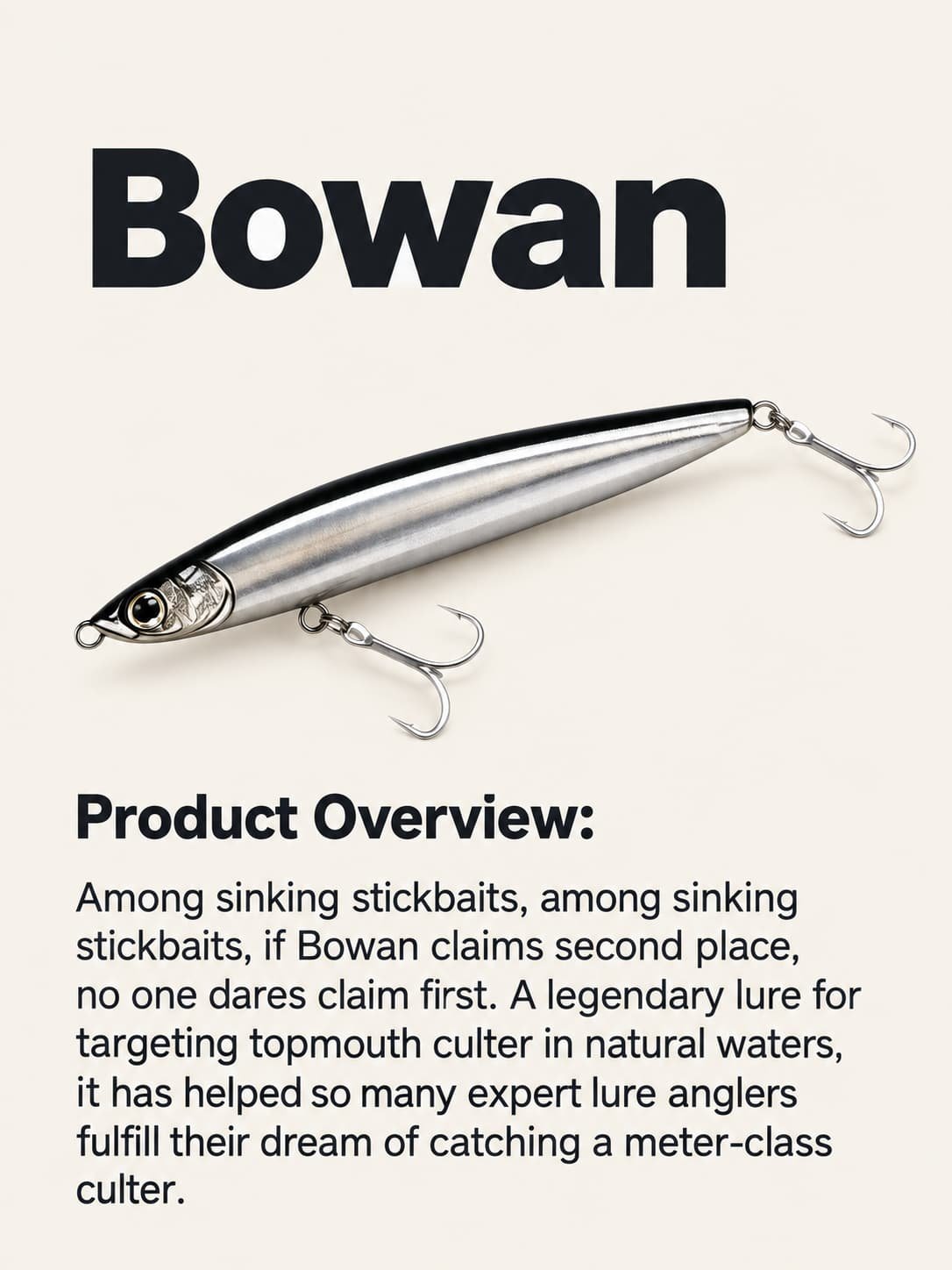 bowan sinking stickbait 2