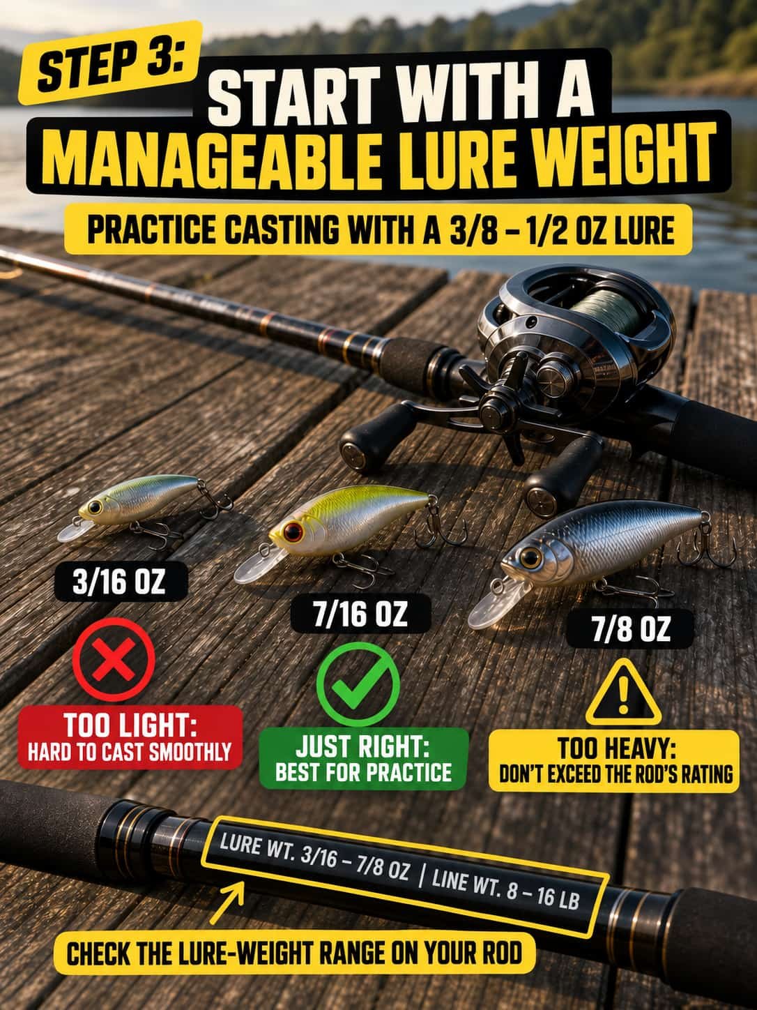 choosing lure weight for baitcasting 6