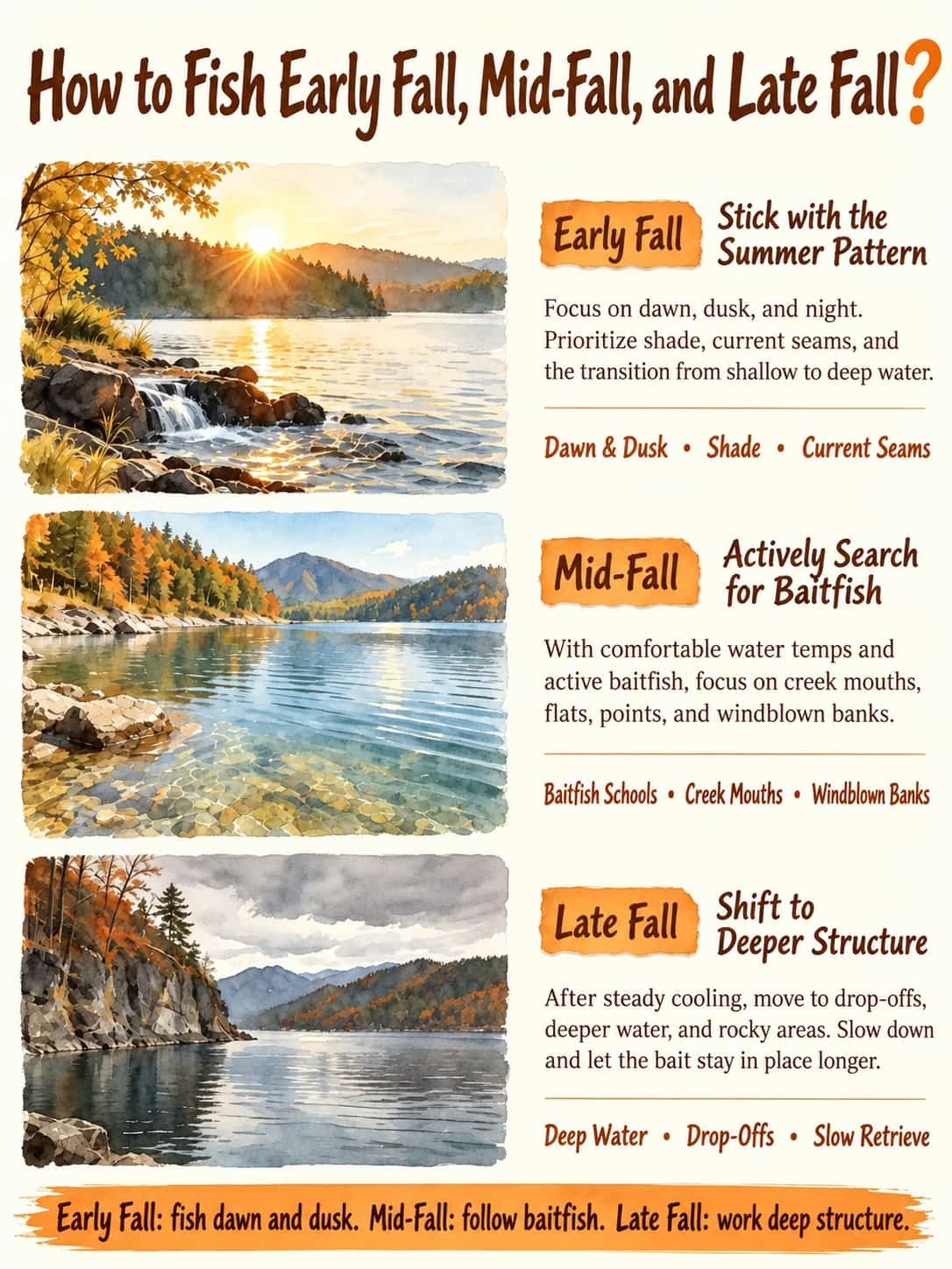 early mid late fall fishing guide 2