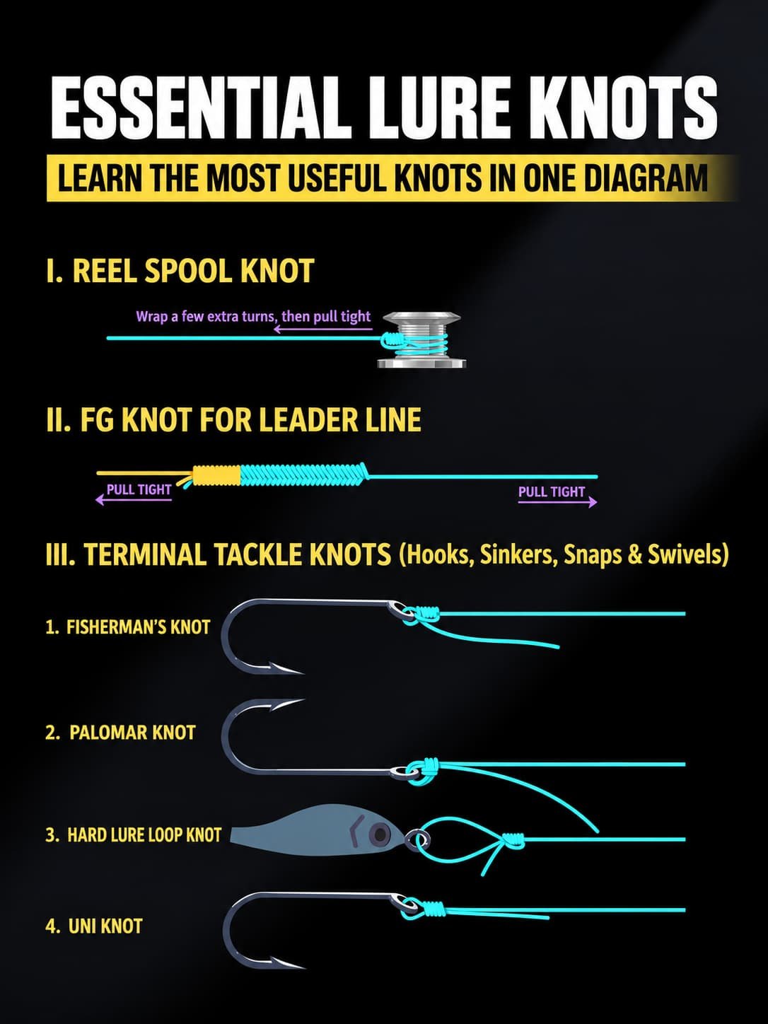 essential lure fishing knots 1
