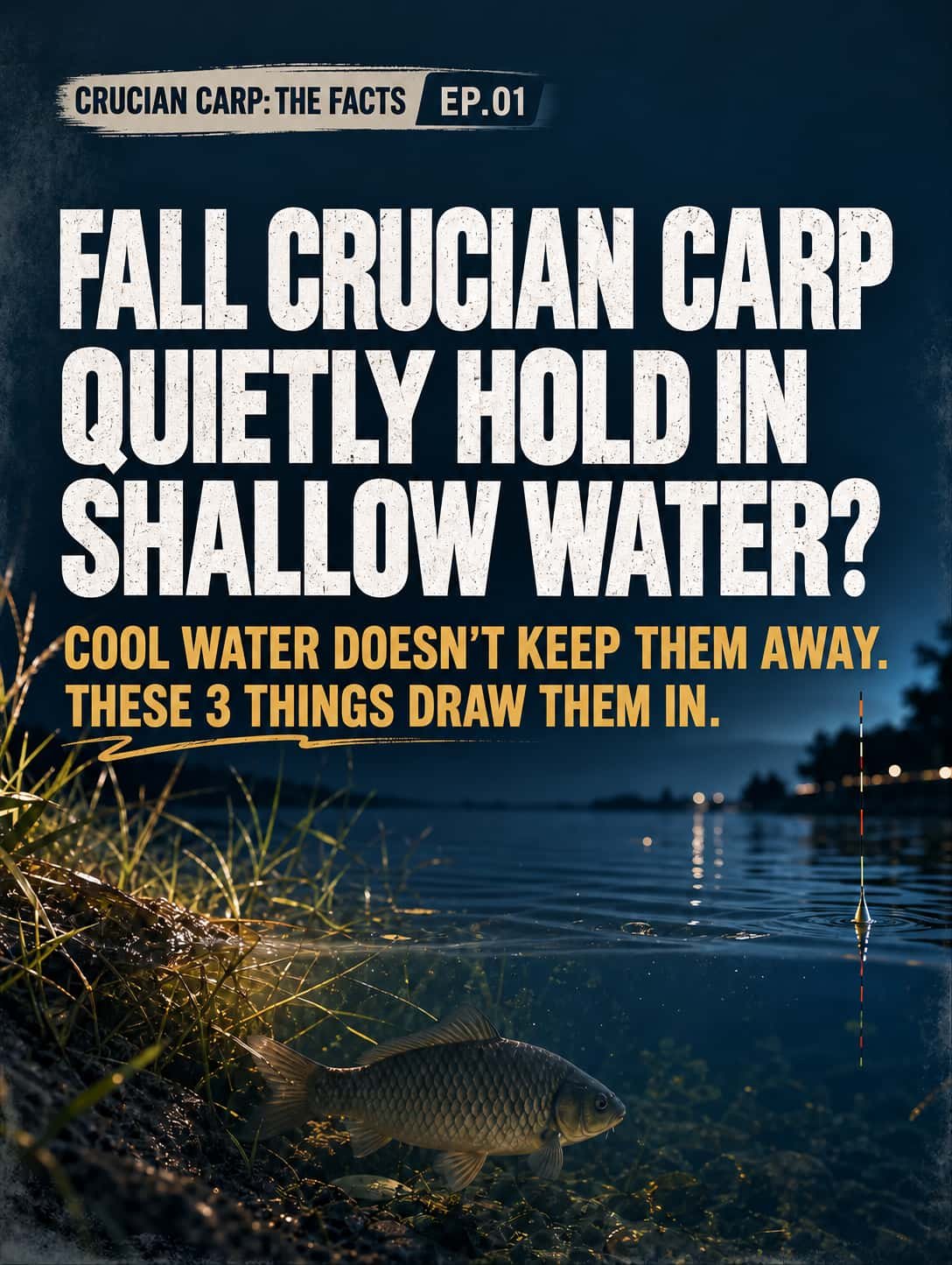 fall crucian carp shallow water 1