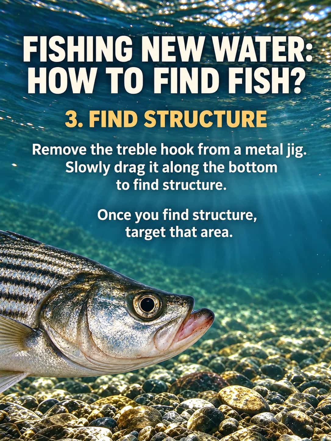 find fish in new water find structure 3