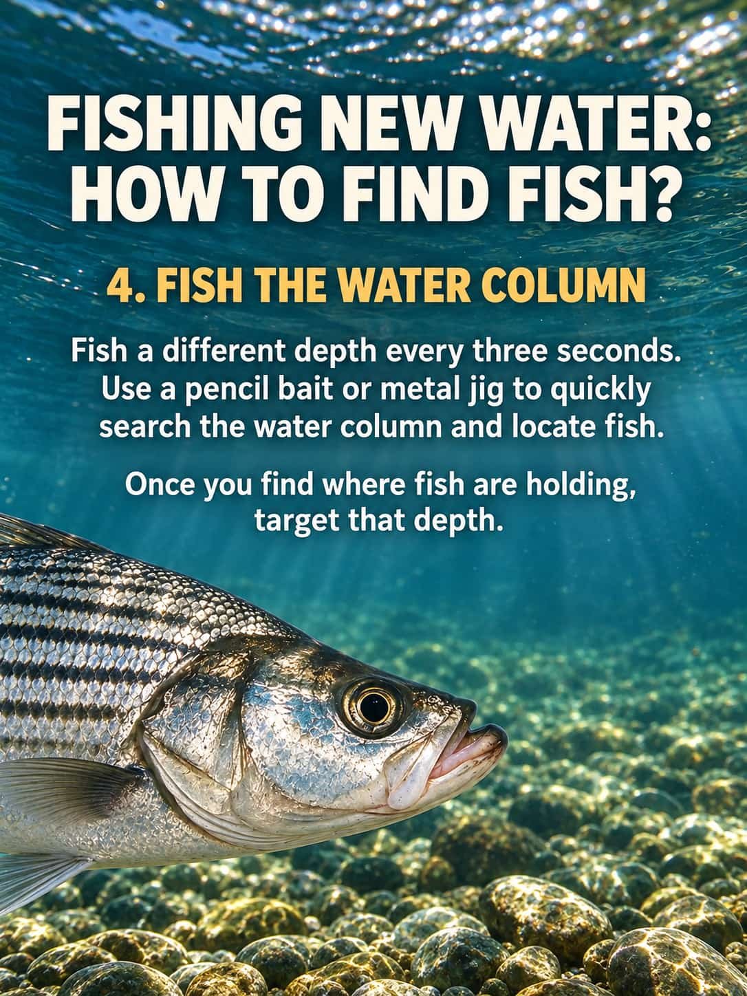 find fish in new water fish water column 4