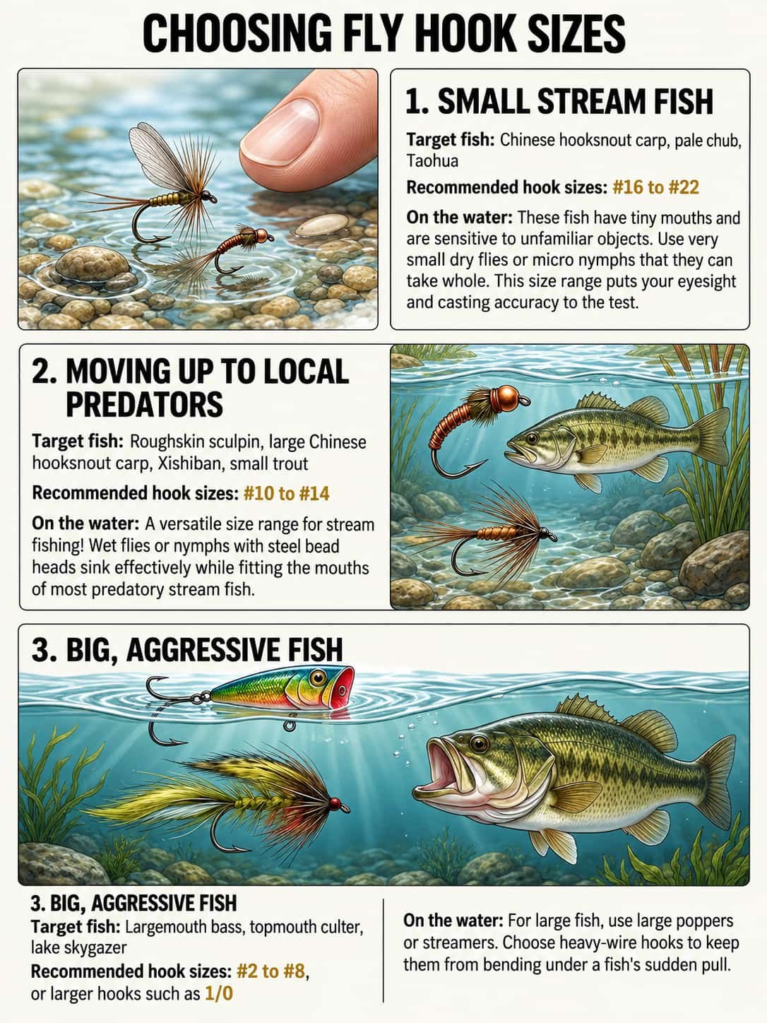 fly fishing hook size guide 4