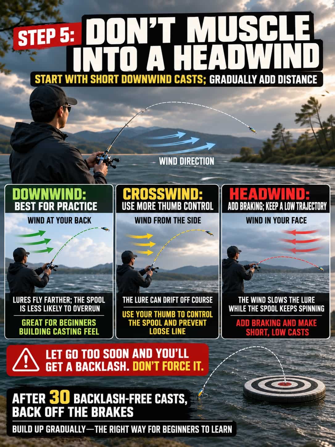 how to cast a baitcaster in the wind 8