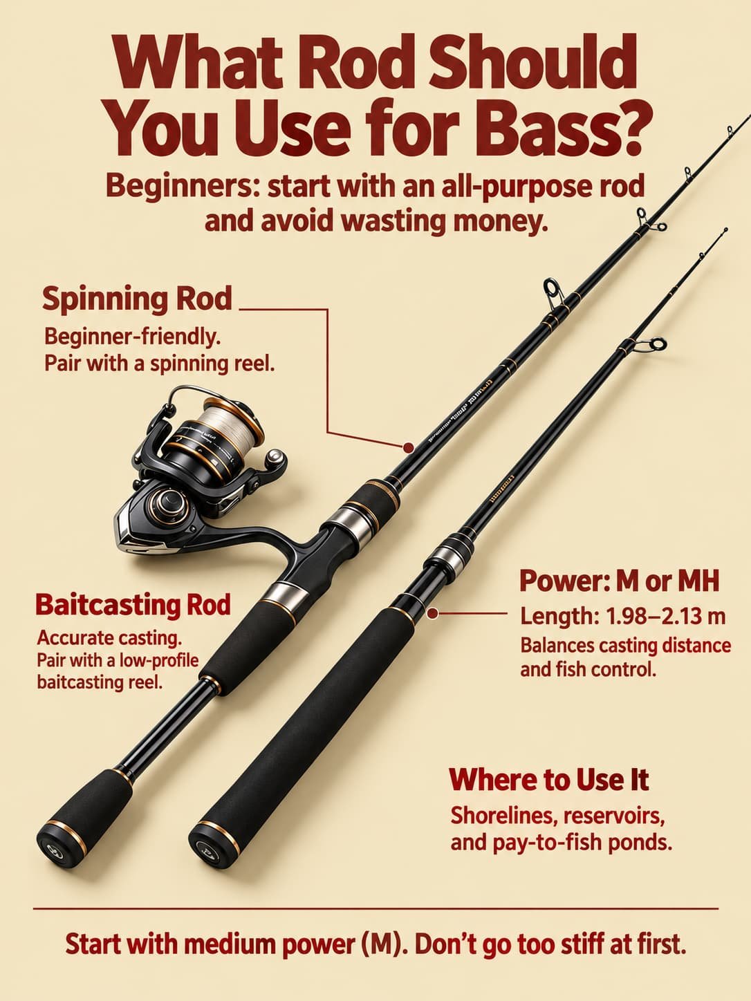 how to choose a bass fishing rod 1