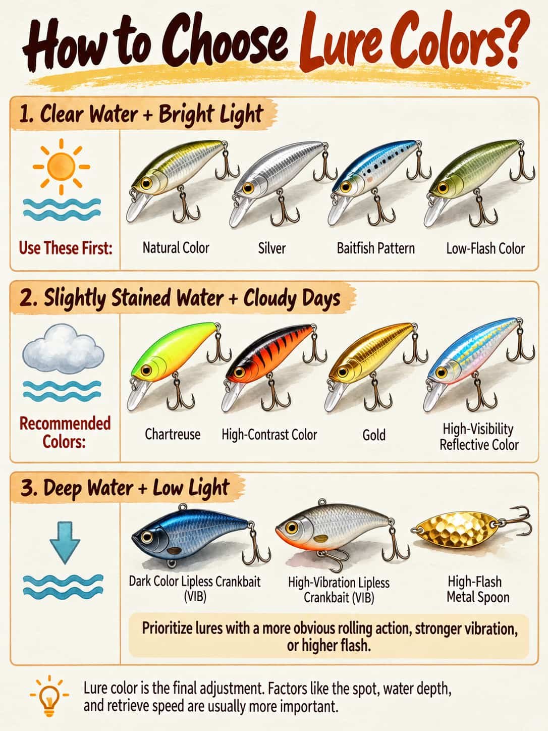 how to choose lure colors 7