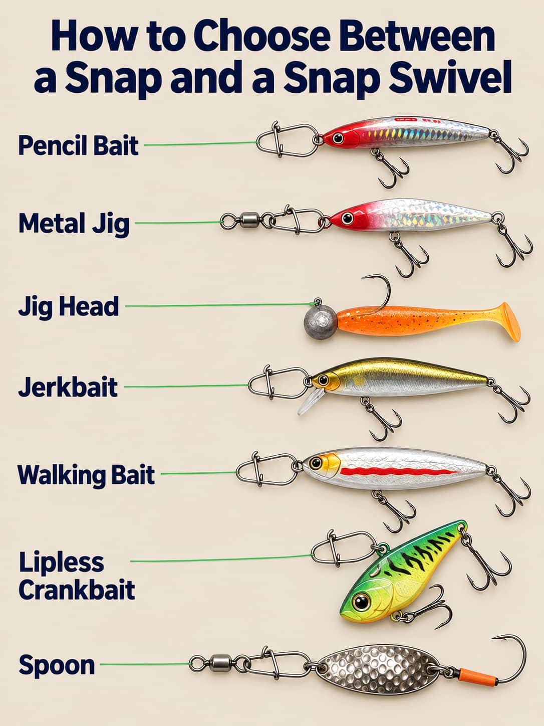 how to choose snaps and swivels for fishing lures 3