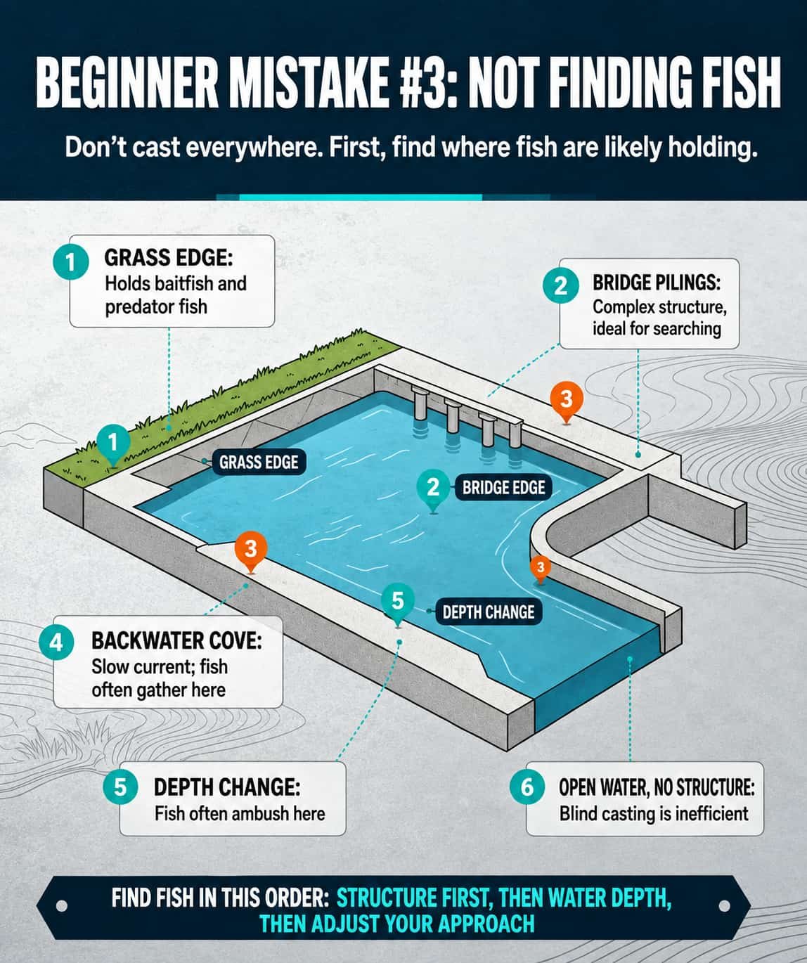 how to find fish when lure fishing 3
