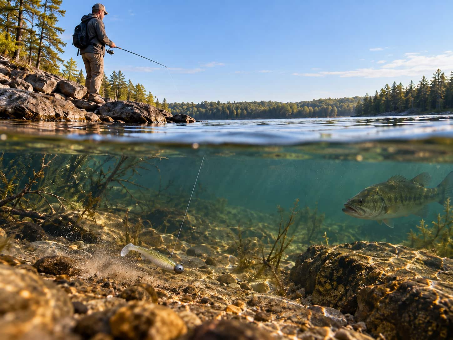 How to Retrieve Fishing Lures with Four Different Moves