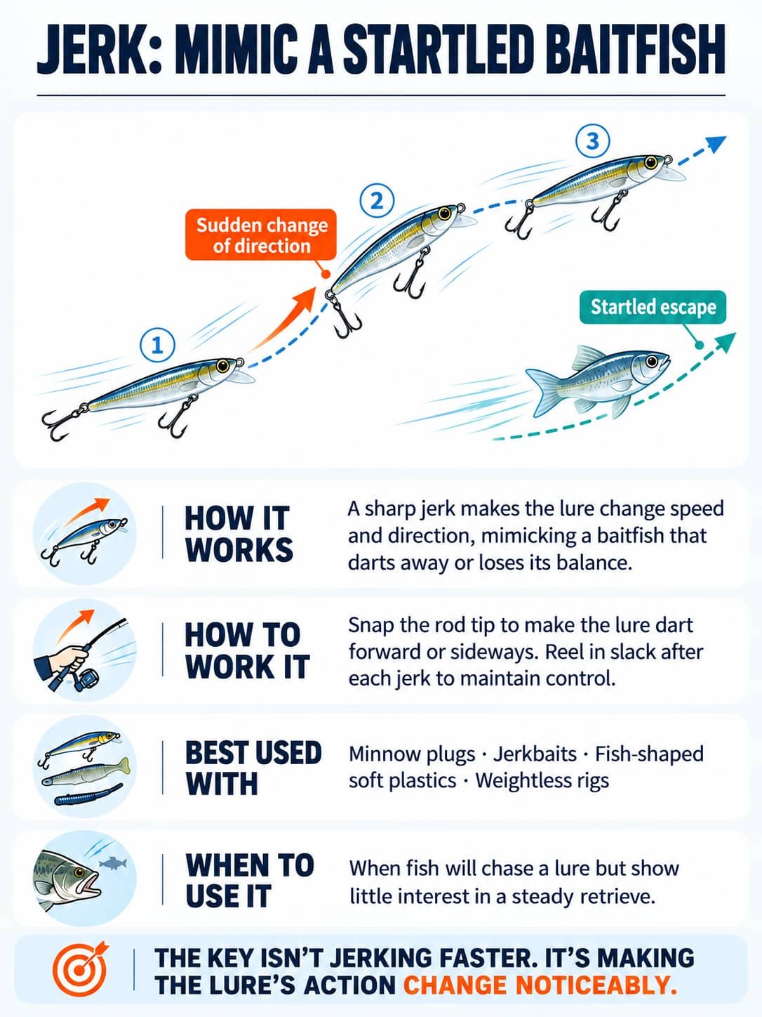 jerk lure retrieval startled baitfish 2