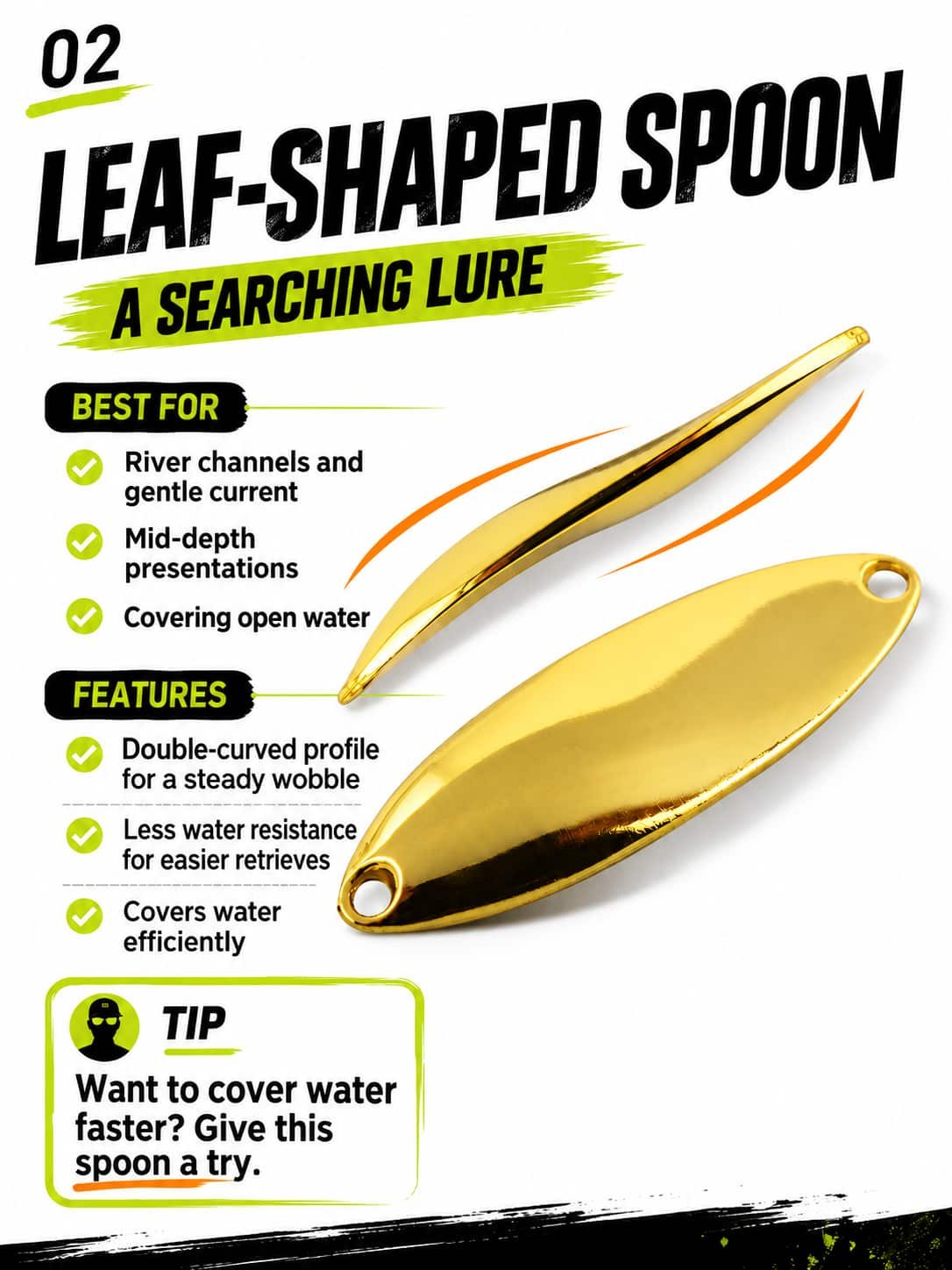 leaf shaped spoon for river fishing 4