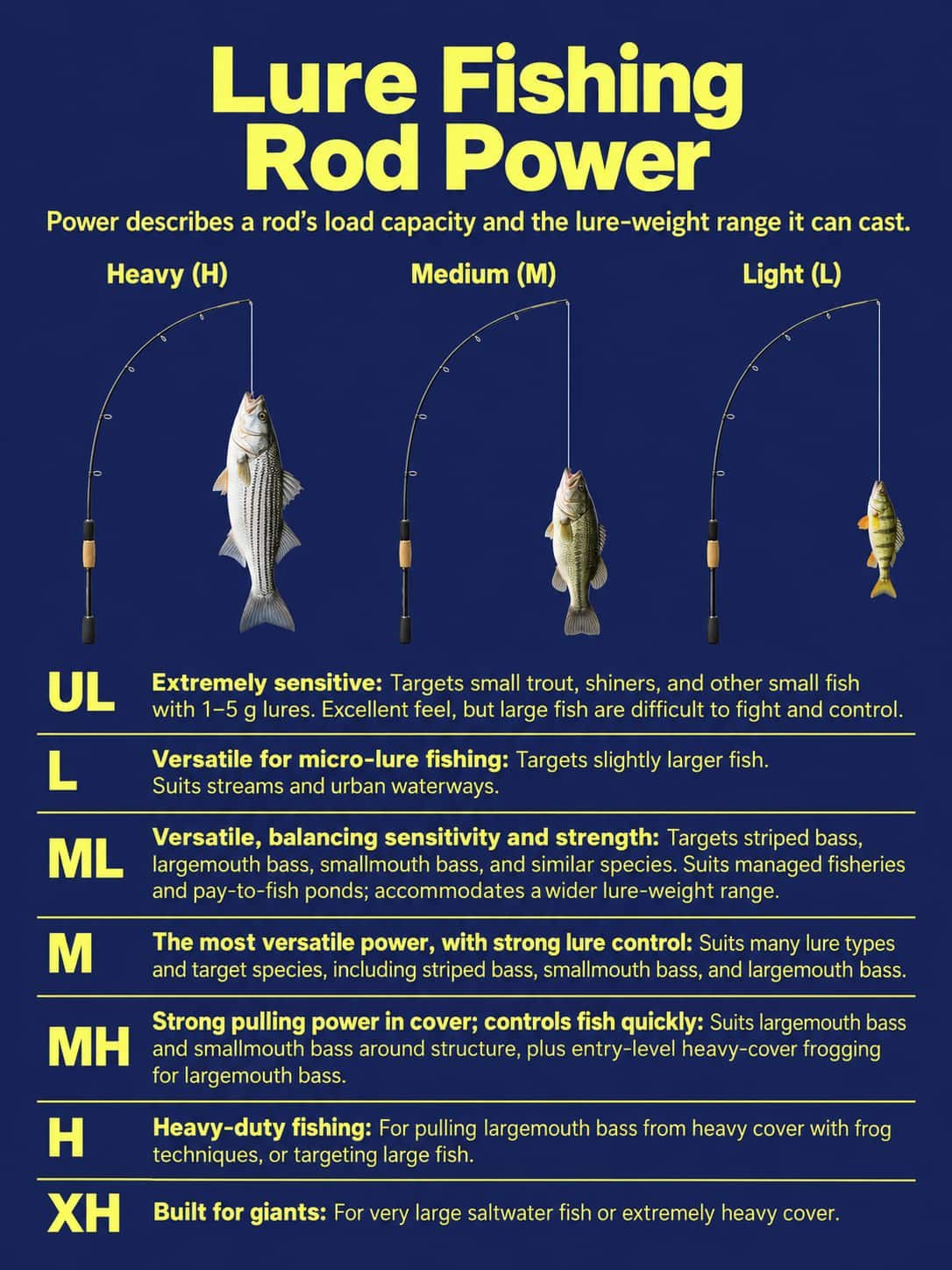 lure fishing rod power 3