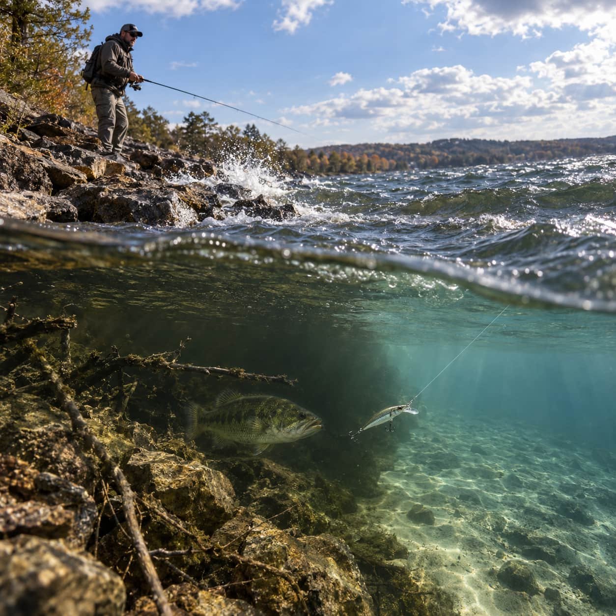 How to Fish Lures in High Wind for More Strikes