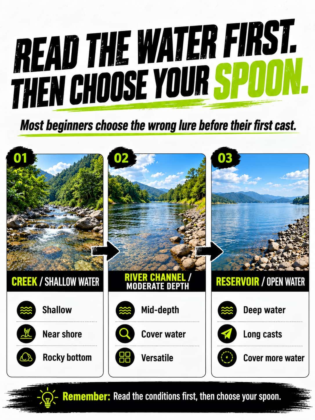 micro spoon shapes for different water conditions 2
