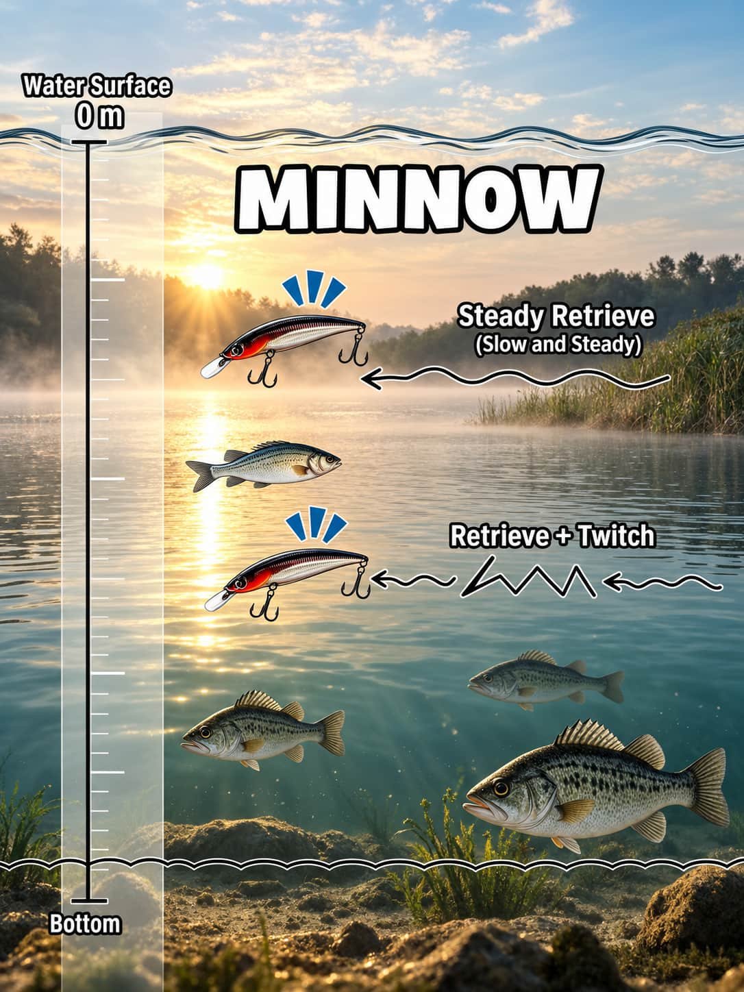 minnow lure fishing techniques 6
