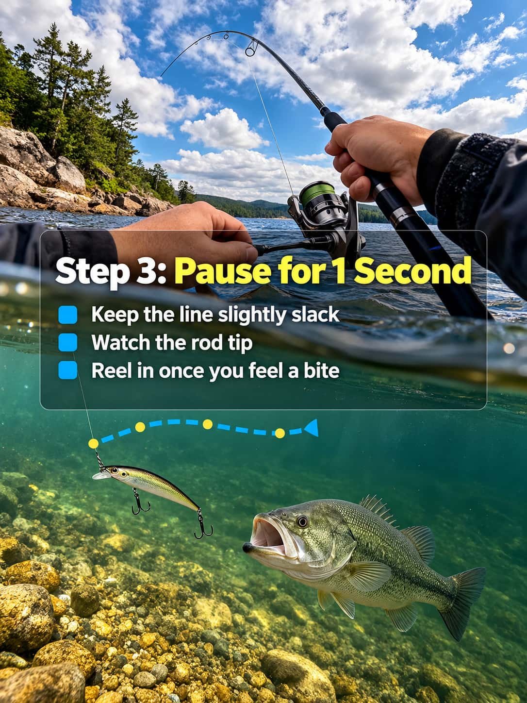 minnow lure pause for strike 4