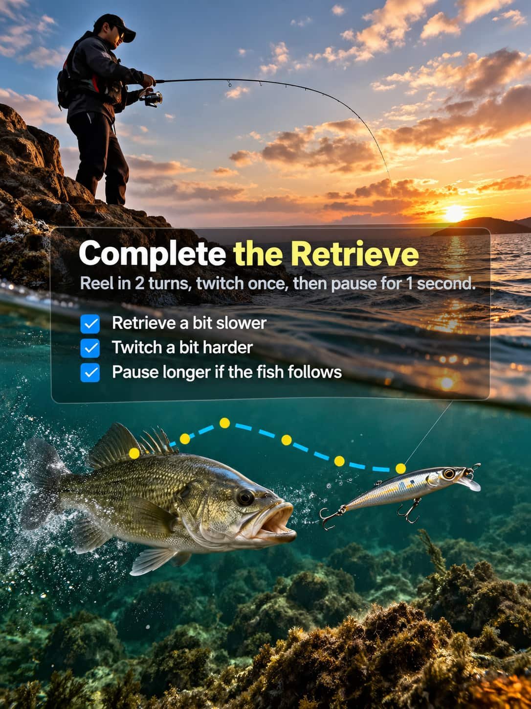 minnow lure retrieve rhythm 5