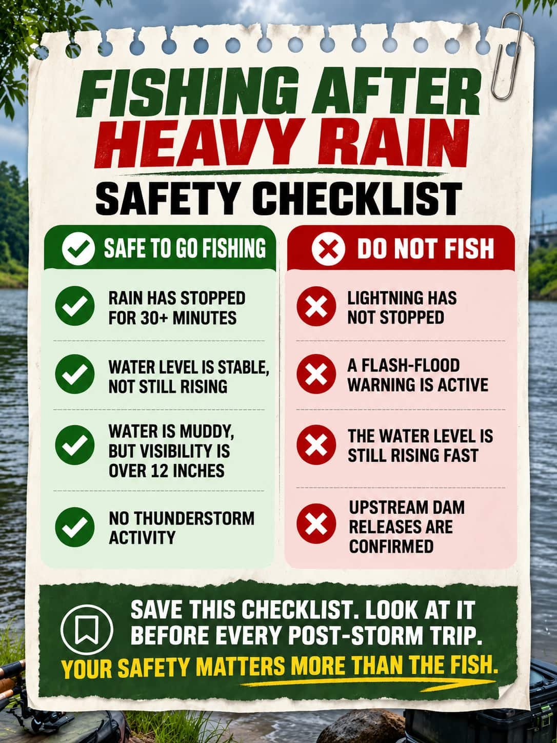 post storm fishing safety checklist 6