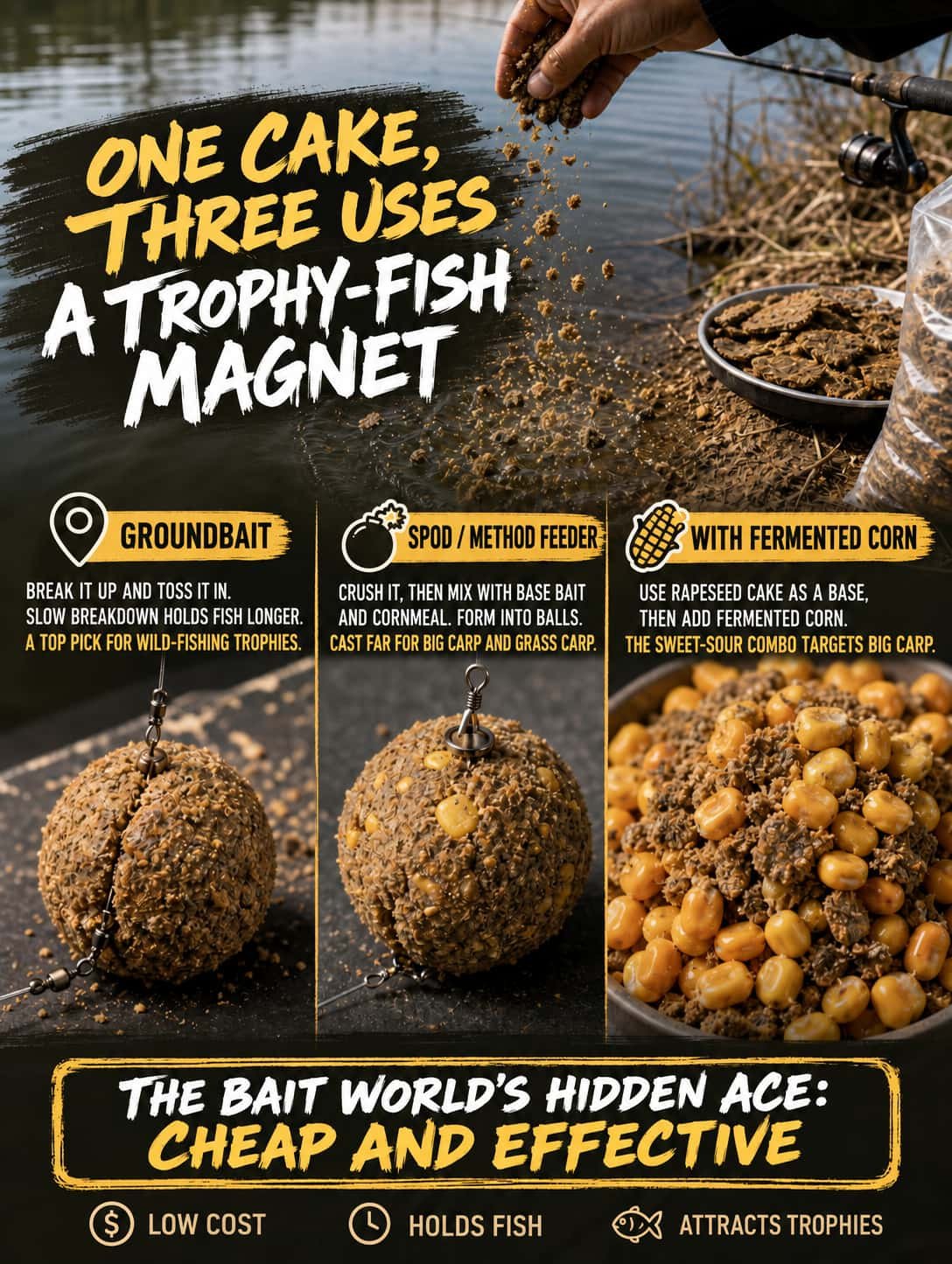 rapeseed cake fishing bait uses 5