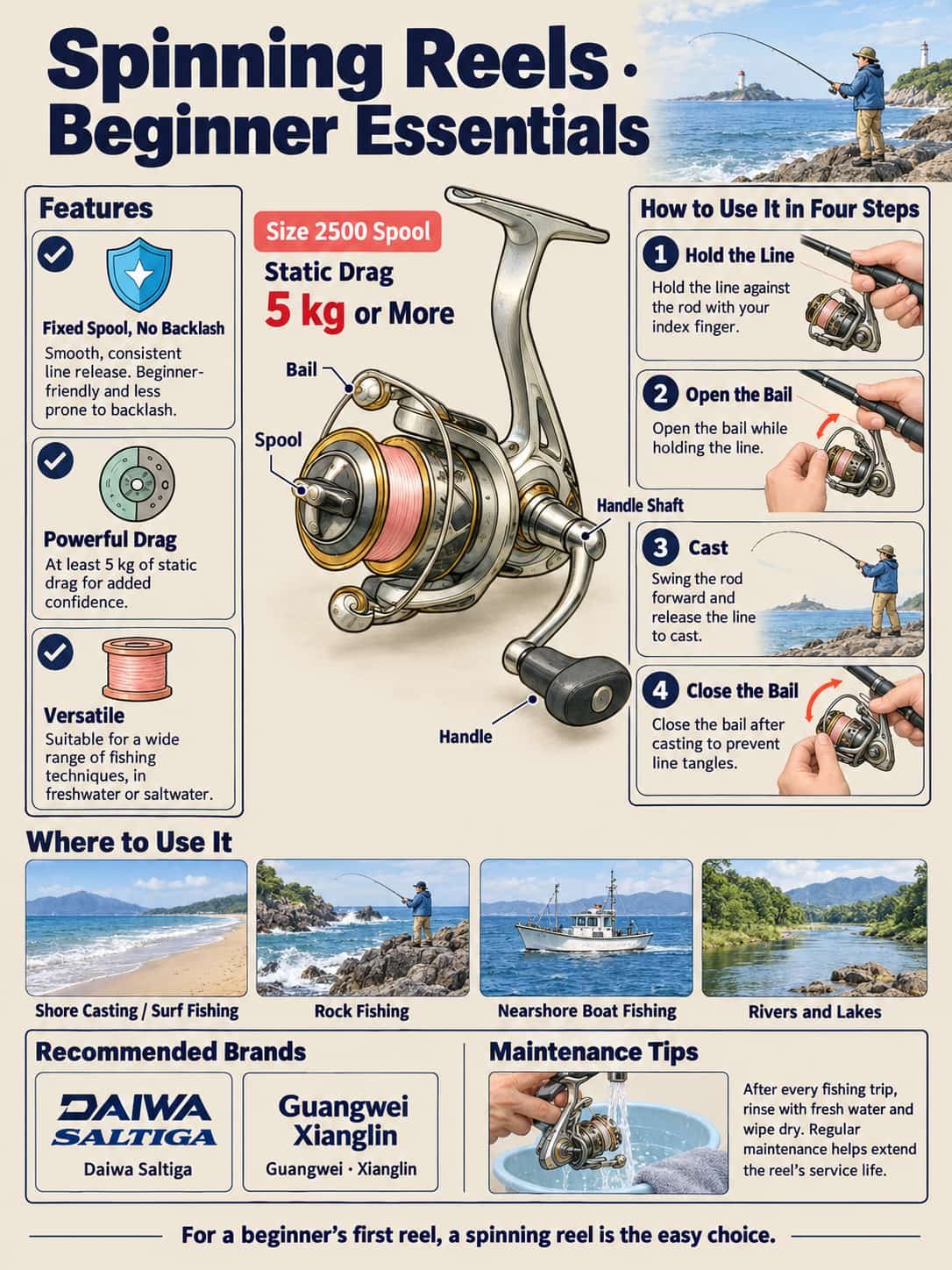 saltwater spinning reel guide 3