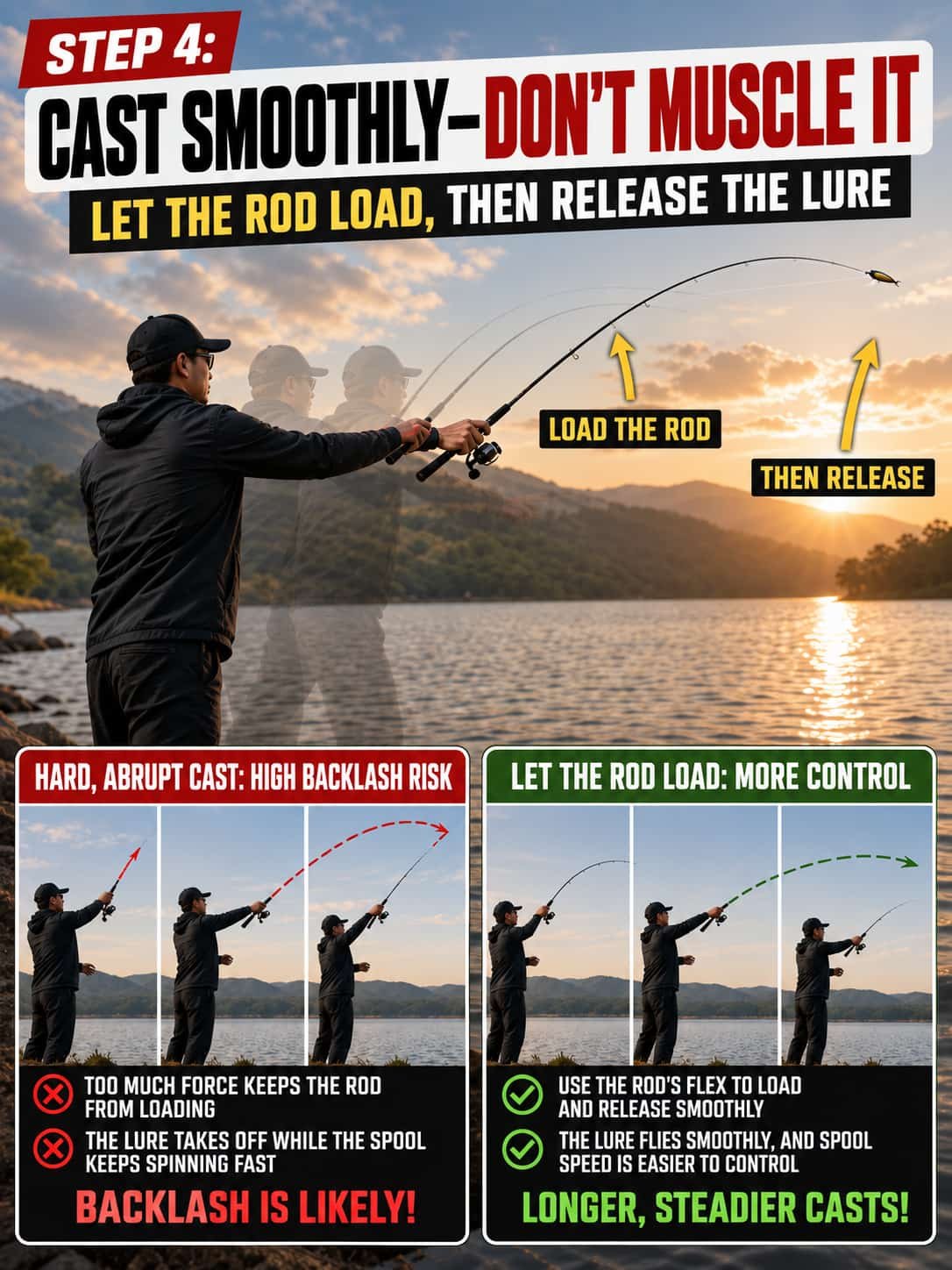 smooth baitcaster casting technique 7