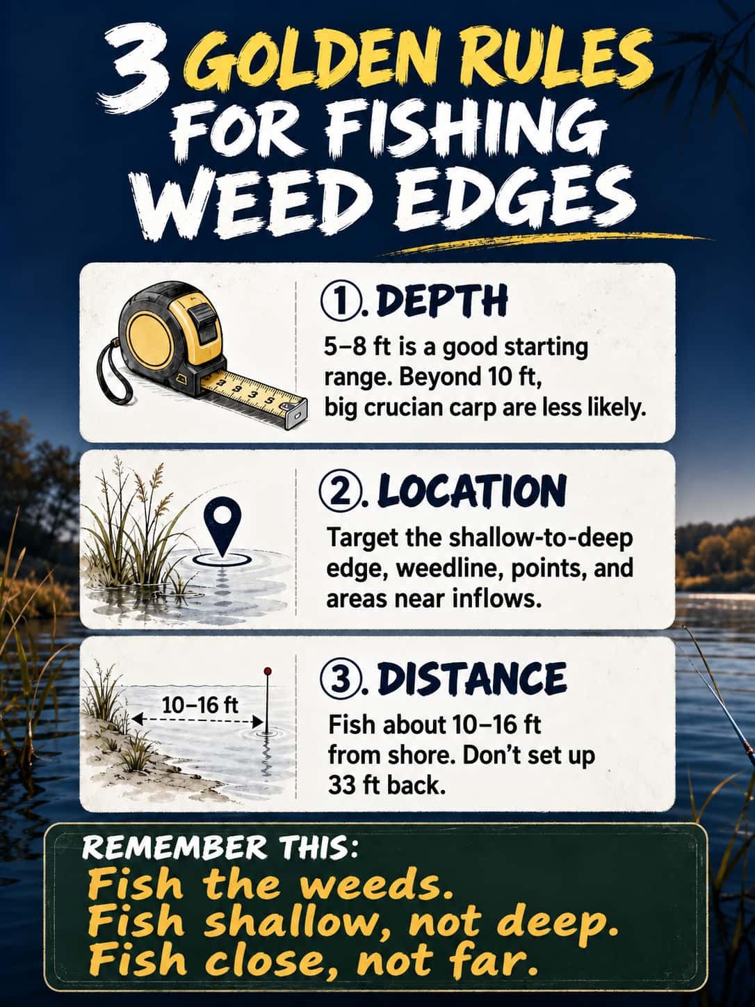 three rules for fishing fall weed edges 5