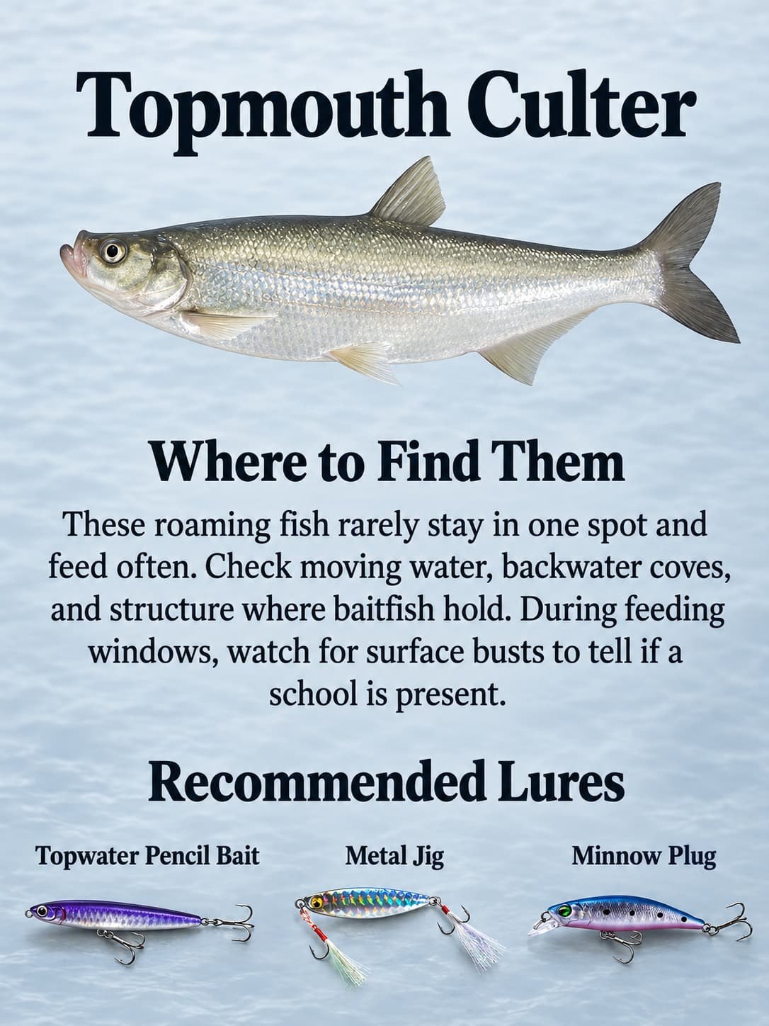 topmouth culter feeding windows and lures 5