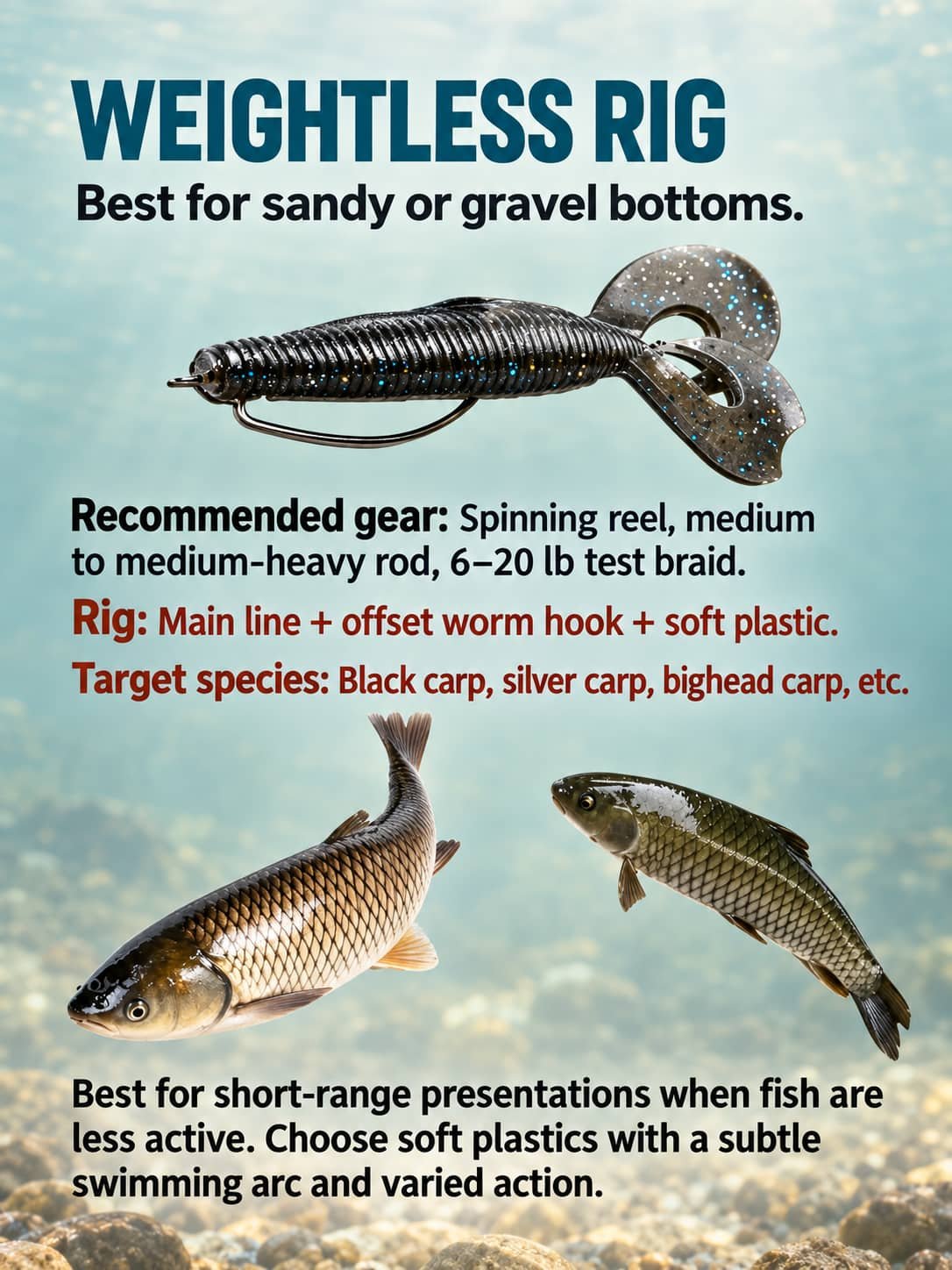 weightless soft plastic rig 9