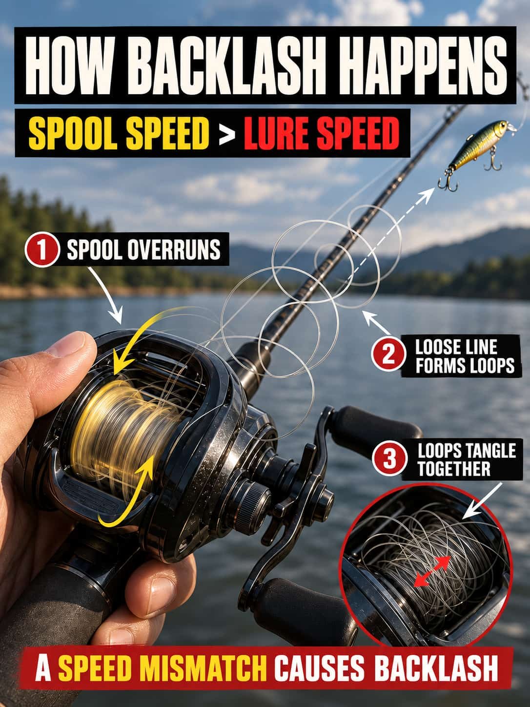what causes baitcaster backlash 2