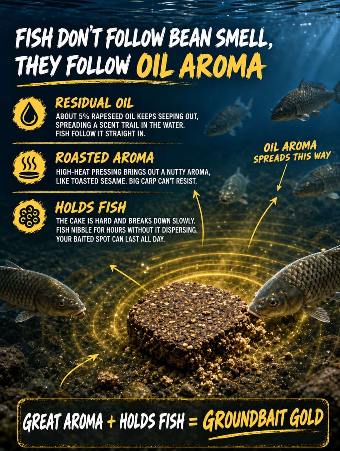 why rapeseed cake attracts fish 3